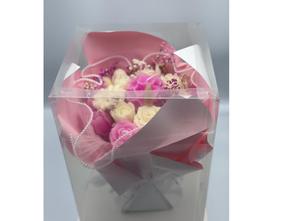 Pink Blossom Luxury Bouquet – Handmade Premium Candle