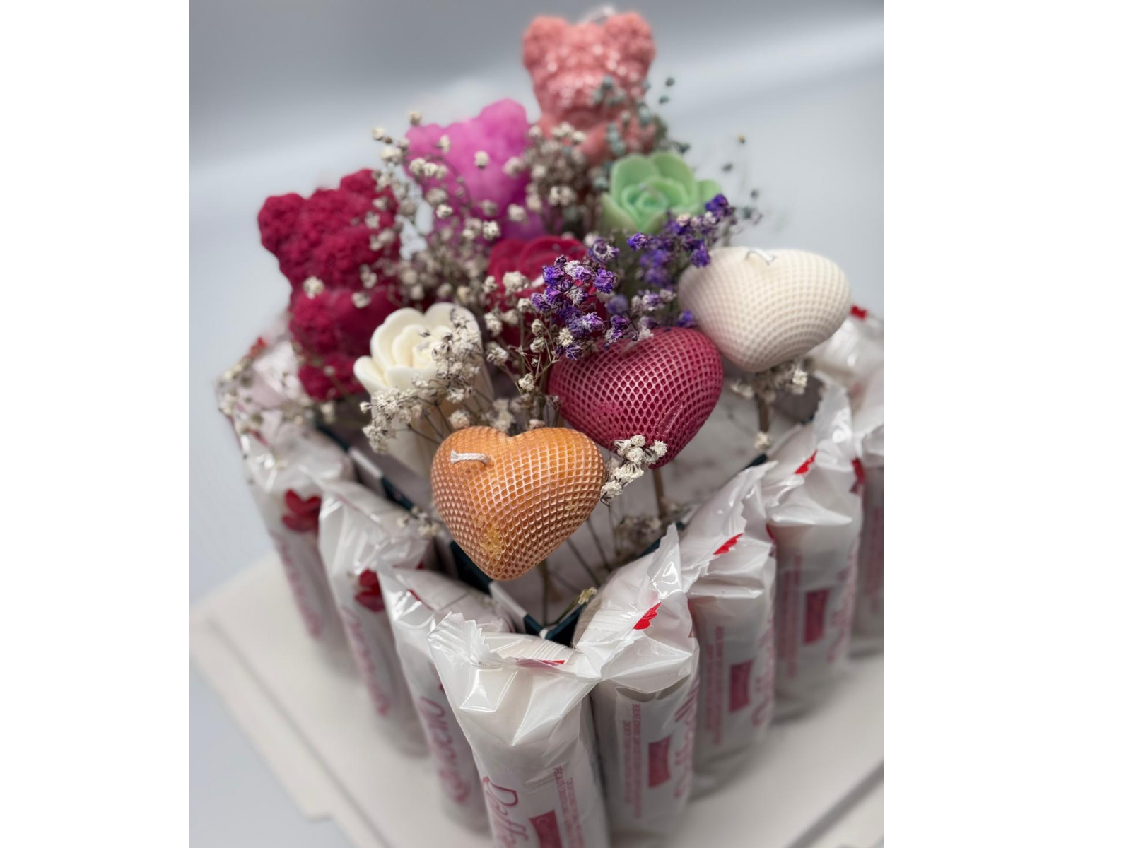 Rainbow Bouquet with Chocolate