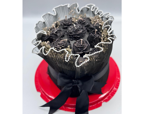 Black Pearls Luxury Bouquet – Handmade Premium Candle